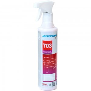 Средство регулярной очистки поверхностей в санитарных помещениях ИНТЕРХИМ 703 с защитным эффектом, 0.5 л ih70345