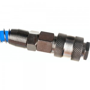 Шланг спиральный полиуретановый с быстроразъемными соединениями (10 м; 8х12 мм; 15 бар) INTERTOOL PT-1716