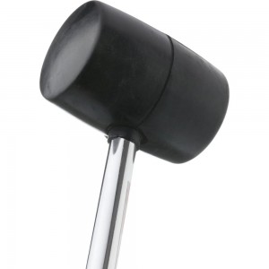 Резиновая киянка INTERTOOL 900г. 80 мм, черная резина, металлическая ручка HT-0233