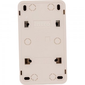 Блок: розетка с выключателем Intro Quadro вертикальный 16А-250В, IP20, открытая установка, сосна, Б0053888