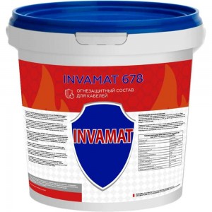 Огнезащитный состав для кабелей INVAMAT 678 белый 20 кг 1029
