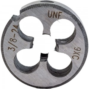 Дюймовая Плашка ИПК UNF 3/ 8 (24 ниток, 9ХС) UNF 3/8-24 9XC