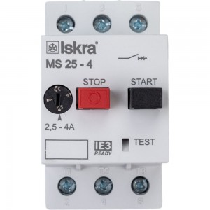 Автоматический выключатель защиты двигателя Iskra MS25-4 УТ-00019746