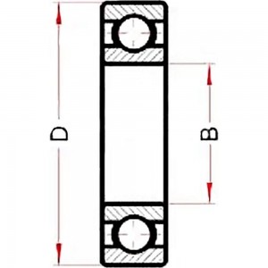 Нержавеющий подшипник ISKRA 6206 BSS 2RS 6206BSS2RS-ISKRA