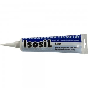 Силиконовый санитарный герметик ISOSIL S205 белый, 115 мл 2050108