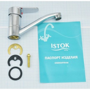 Одноручный смеситель для мойки Istok картридж 35 мм 0402.718
