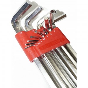 Набор ключей 6-гранных Г-образных удлиненных 2-12 мм 12 предметов IZELTAS 4903003112