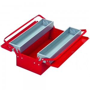 Раскладной ящик для инструментов металлический 190х420х150 3 секции IZELTAS 8410336203