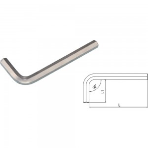 Г-образный 6-гранный ключ 6 мм IZELTAS 4900220060