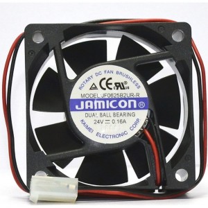 Вентилятор Jamicon JF0625B2UR 60х60х25 24В с разъемом 2 конт.MOLEX 5239-2(PHU-2) С00034852