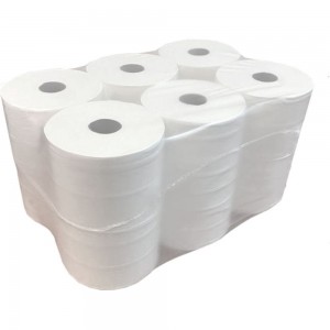 Туалетная бумага Jasmin 2 слоя, 12 рулонов, 9,9x25 100 м., d 3.5 см., с центральной вытяжкой (т6,т4,т9) Т100992