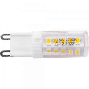 Лампа Jazzway PLED-G9 5w 2700K 320Lm 175-240V пластик d16x50мм 1032102B
