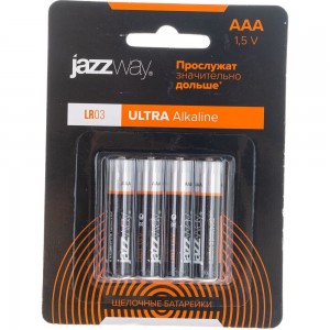 Алкалиновая батарейка JazzWay LR03 Ultra PLUS BL-4 5010802
