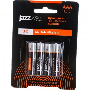 Алкалиновая батарейка JazzWay LR03 Ultra PLUS BL-4 5010802