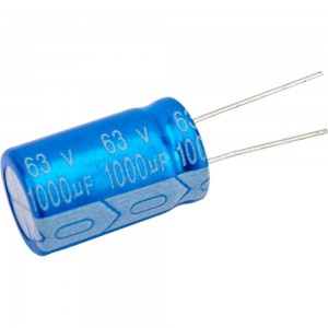 Электролитический конденсатор JB Capacitors 1000мкФ, 63В, -55/105C, 16x25мм JRB1J102M07501600250000BST-54