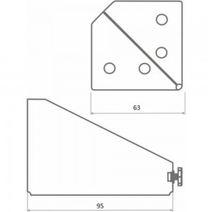 Регулируемая опора для мебели JET 034 H-95 мм, сталь, белый F034S.095WT99