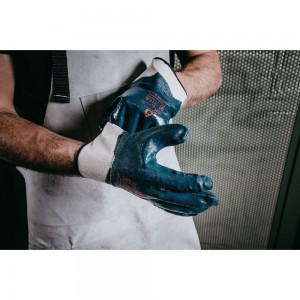 Защитные перчатки с нитриловым покрытием JetaSafety размер XL/10 JN067-XL