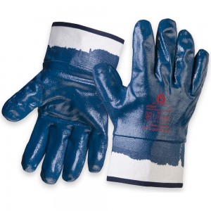 Защитные перчатки с нитриловым покрытием JetaSafety JN069-XL