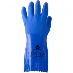 Защитные химические перчатки с покрытием из ПВХ Jeta Safety размер M/8 JP711-M