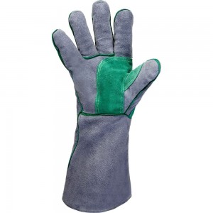 Перчатки сварщика Jeta Safety JWK501 Ferrus Max, цвет серый/темно-зеленый, 10/XL JWK501-XL