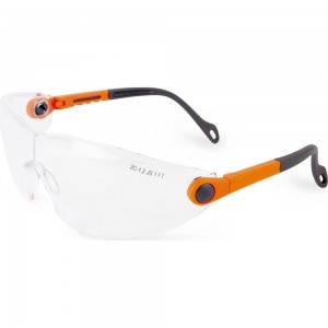 Защитные очки открытого типа Jeta Safety с регулировкой дужек, прозрачные линзы из поликарбоната, JSG311-C