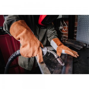 Перчатки сварщика Jeta Safety Ferrus Active 10, с крагой, цвет коричневый/оранжевый, JWK401-XL
