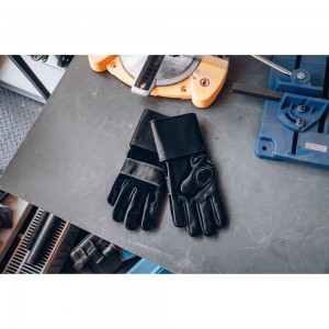 Защитные антивибрационные кожаные перчатки для работы с инструментом Jeta Safety Vulcan JAV03-10/XL