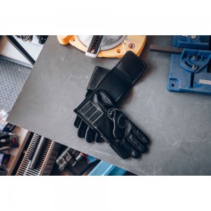 Защитные антивибрационные кожаные перчатки для работы с инструментом Jeta Safety Vulcan JAV03-10/XL