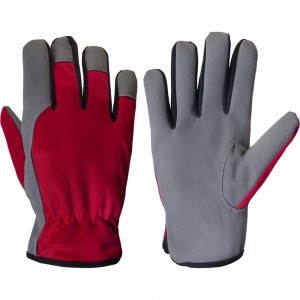 Трикотажные перчатки Jeta Safety Winter Motor с утепленной подкладкой, красный/белый JLE625-10/XL