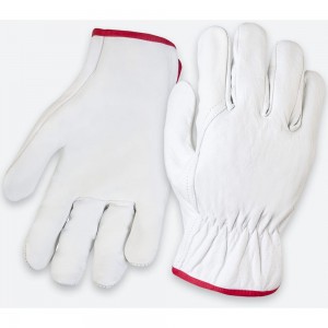 Кожаные перчатки Jeta Safety Smithcraft белые JLE421-9/L