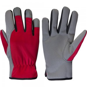 Трикотажные перчатки Jeta Safety Motor красный/серый JLE621-7/S