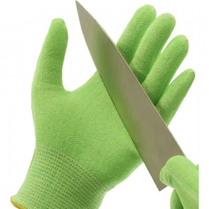 Перчатки от порезов Jeta Safety Самурай Грин зеленые, из полиэтиленовой пряжи JC051-С02-XXXL