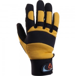 Антивибрационные перчатки Jeta Safety JAV01-VP, р. 11/ХХl, черно-желтые JAV01-VP-11/XXL