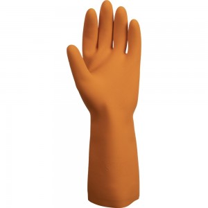 Латексные химостойкие перчатки Jeta Safety 80/50, с хлопковым напылением, 0.7 мм, р. 11/xxl JCH-401-11-XXL