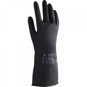 Латексные химостойкие перчатки Jeta Safety 80/50 кщс-1, 0.55 мм, р. 9/l JCH-701-09-L