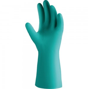 Нитриловые химостойкие перчатки Jeta Safety 80/50, с хлопковым напылением, 0.38 мм, р. 9/l JN711-09-L