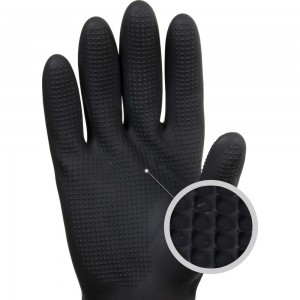 Латексные химостойкие перчатки Jeta Safety 50/50, кщс-2, 0.35 мм, р. 8/m JCH-601-08-M
