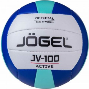 Волейбольный мяч Jogel JV-100, синий/мятный BC21 1/50 УТ-00019884
