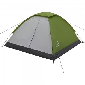 Двухместная палатка Jungle Camp Lite Dome 2, цвет зеленый/серый 70811