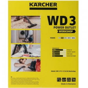 Хозяйственный пылесос Karcher WD 3 P V-17/4/20 Workshop 1.628-175.0