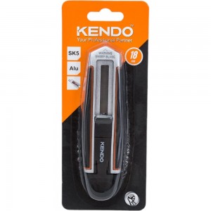 Строительный нож KENDO с предохранителем 18 мм 30923