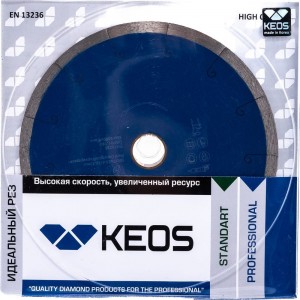 Диск алмазный Professional по керамограниту (180х25.4/22.2) для плиткорезов KEOS DBP01.180