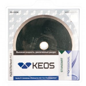 Диск алмазный Standart по керамограниту (180х25.4/22.2) для плиткорезов KEOS DBS01.180