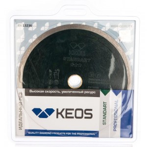 Диск алмазный Standart по керамограниту (200х25.4/22.2) для плиткорезов KEOS DBS01.200