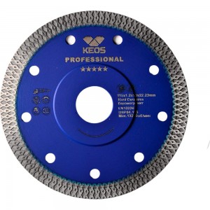 Диск алмазный Professional X-tile по керамограниту (115 мм, 22.23 мм, 1.2 мм) KEOS DBP04.115