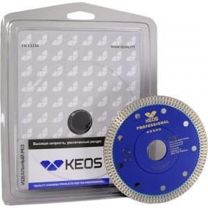 Диск алмазный Professional X-tile по керамограниту (115 мм, 22.23 мм, 1.2 мм) KEOS DBP04.115