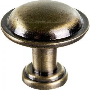 Ручка-кнопка KERRON 27 мм, античная бронза RK-015 AB