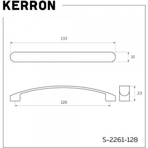Ручка-скоба KERRON 128 мм, хром S-2261-128