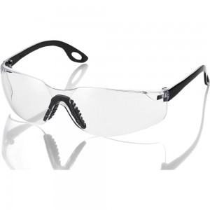 Защитные очки КЭС прозрачные с черными дужками 705