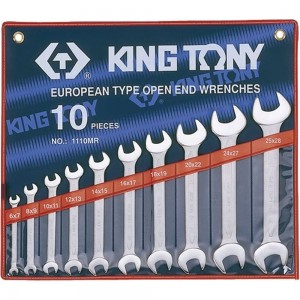 Набор рожковых ключей KING TONY 1110MR 